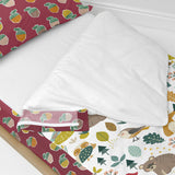 Quilted Zipper Bedding HappyFriday Moshi Moshi Harvestwood Multicolour 90 x 200 cm-3