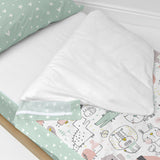 Quilted Zipper Bedding HappyFriday Moshi Moshi Best Buddies Multicolour 105 x 200 cm-3