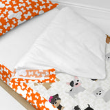 Quilted Zipper Bedding HappyFriday Mr Fox Dogs Multicolour 105 x 200 cm-3