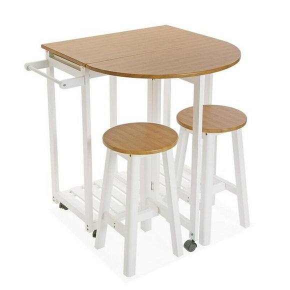 Table set with 2 chairs Flip-top (39,5 x 84 x 86 cm)-0