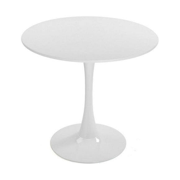 Table Circular White Metal MDF Wood (80 x 73 x 80 cm)-0