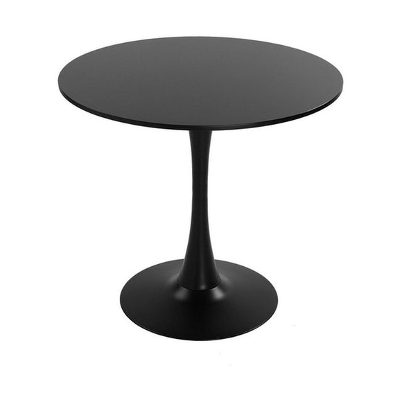 Table Circular Black Metal MDF Wood (80 x 73 x 80 cm)-0