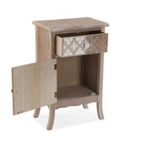 Nightstand Versa Lyra Paolownia wood MDF Wood 30 x 70 x 45 cm-3