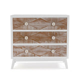 Chest of drawers Versa Sira Pine MDF Wood 34 x 76 x 80 cm-2