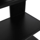 Shelves Versa Black Metal 36 x 160 x 80 cm-1