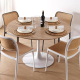 Dining Table Versa Lia Metal MDF Wood 120 x 73 x 120 cm-3