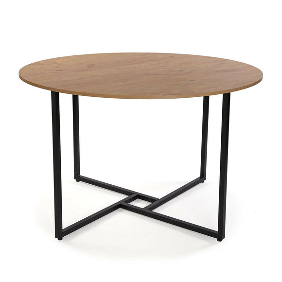 Dining Table Versa Beatriz PVC Metal MDF Wood 120 x 76 x 120 cm-0