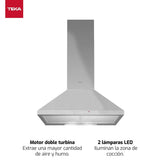 Conventional Hood Teka DBB70 INOX Silver Steel-6