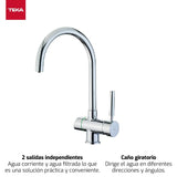 Mixer Tap Teka OS 200 Chrome Stainless steel-4