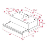 Conventional Hood Teka CNL6415BK 60 cm 385 m3/h 64 dB 110W-2