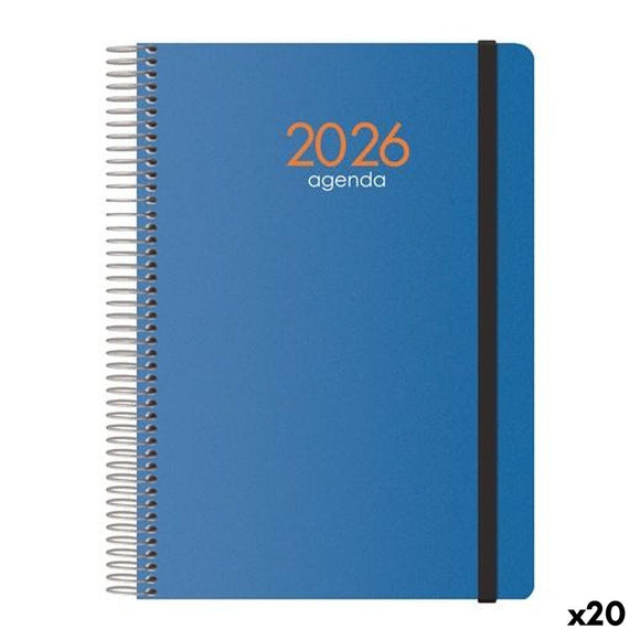 Diary DOHE SYNCRO Blue 1/4 15 x 21 cm 2026 (20 Units)-0