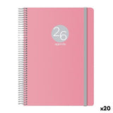 Diary DOHE MEMPHIS Pink 1/4 15 x 21 cm 2026 (20 Units)-0