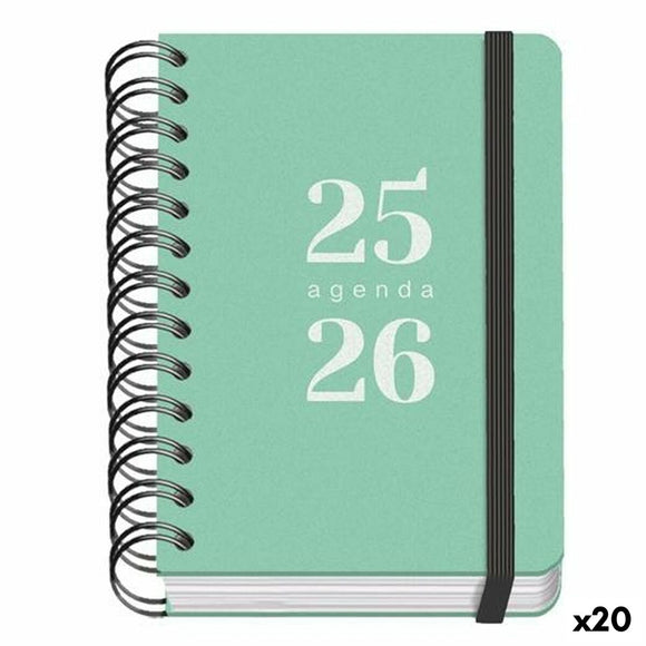 Diary DOHE GRAMMAR Green A6 120 x 170 mm 2025-2026 (20 Units)-0