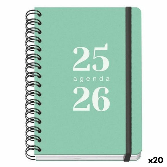 Diary DOHE GRAMMAR Green A5 150 x 210 mm 2025-2026 (20 Units)-0