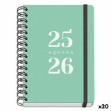 Diary DOHE GRAMMAR Green A5 150 x 210 mm 2025-2026 (20 Units)-0