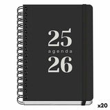 Diary DOHE GRAMMAR Black A5 150 x 210 mm (20 Units)-0