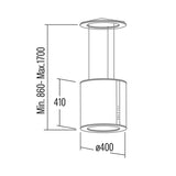 Island range hood Cata ISLA MOON-2