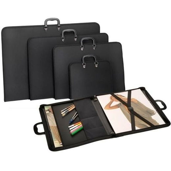 Zippered document holder Carchivo Embossed Black polypropylene-0