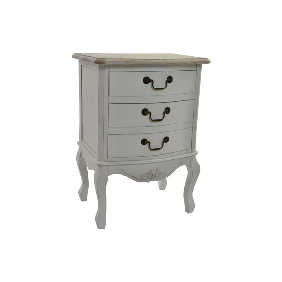 Nightstand DKD Home Decor Natural Light grey Traditional Wood (47 x 35 x 66 cm)-0