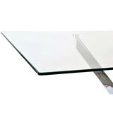 Dining Table DKD Home Decor Transparent Metal Crystal 150 x 90 x 75 cm-6