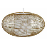 Ceiling Light DKD Home Decor White Natural Bamboo 40 W 83 x 83 x 40 cm-1