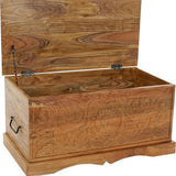 Chest DKD Home Decor Wood Colonial Acacia 90 x 40 x 40 cm-2