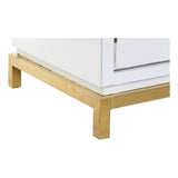 Sideboard DKD Home Decor Kamakura White Golden Metal Poplar 150 x 50 x 80 cm (150 x 50 x 80 cm)-4