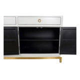 Sideboard DKD Home Decor Kamakura White Golden Metal Poplar 150 x 50 x 80 cm (150 x 50 x 80 cm)-2