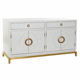 Sideboard DKD Home Decor Kamakura White Golden Metal Poplar 150 x 50 x 80 cm (150 x 50 x 80 cm)-0