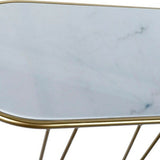 Console DKD Home Decor Golden Metal Marble 115 x 35 x 78 cm-3