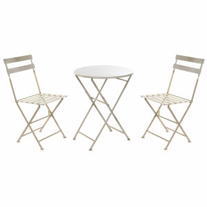 Table set with 2 chairs DKD Home Decor 80 cm 60 x 60 x 70 cm-0