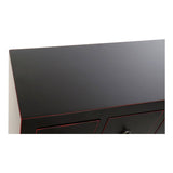 Chest of drawers DKD Home Decor Black Red Multicolour Fir MDF Wood Oriental 63 x 27 x 101 cm-5