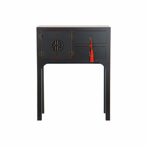 Console DKD Home Decor Black Multicolour Wood Fir MDF Wood 63 x 26 x 83 cm-0