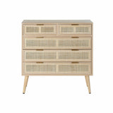 Chest of drawers DKD Home Decor Natural Paolownia wood MDF Wood Scandi 80 x 39,5 x 81 cm-0