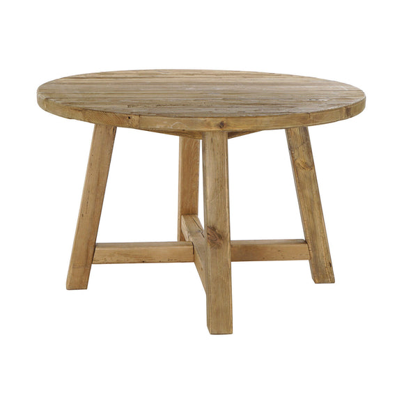 Dining Table DKD Home Decor Natural Pinewood 120 x 120 x 76 cm-0