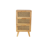 Chest of drawers DKD Home Decor Natural rubber Rattan (40 x 30 x 72 cm)-1