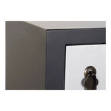 Console DKD Home Decor Black Multicolour Silver Fir MDF Wood 95 x 24 x 79 cm-5