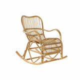 Rocking Chair DKD Home Decor Brown Multicolour Natural Rattan 62 x 94 x 93 cm-0