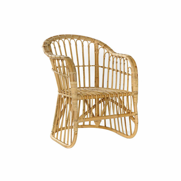 Armchair DKD Home Decor Light brown Rattan (62 x 72 x 83 cm)-0