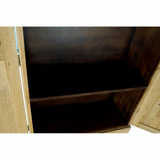Cupboard DKD Home Decor 80 x 35 x 176 cm Fir Black Metal Brown-1
