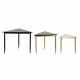 Set of 3 small tables DKD Home Decor White Black Green Golden 68 x 46,5 x 53 cm-0