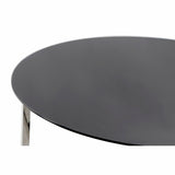 Centre Table DKD Home Decor Black Silver Crystal Steel Plastic 100 x 100 x 45 cm-2