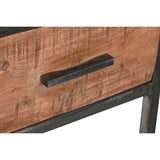 Desk DKD Home Decor Metal Acacia (150 x 60 x 77 cm)-3