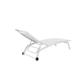 Sun-lounger DKD Home Decor With wheels PVC Aluminium (187,5 x 64 x 97 cm)-1