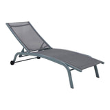 Sun-lounger DKD Home Decor PVC Aluminium (187,5 x 64 x 97 cm)-0