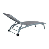 Sun-lounger DKD Home Decor PVC Aluminium (187,5 x 64 x 97 cm)-1