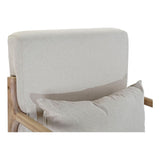 Armchair DKD Home Decor Beige Natural Rubber wood Sixties 66 x 85 x 81 cm-5