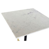 Dining Table DKD Home Decor 70 x 70 x 81 cm Marble Iron-5