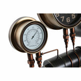 Wall Clock DKD Home Decor Black Red Iron Golden (2 pcs) (46 x 13 x 58 cm)-3