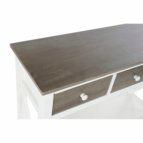 Console DKD Home Decor S3022705 White Grey Poplar 100 x 32 x 85 cm-0